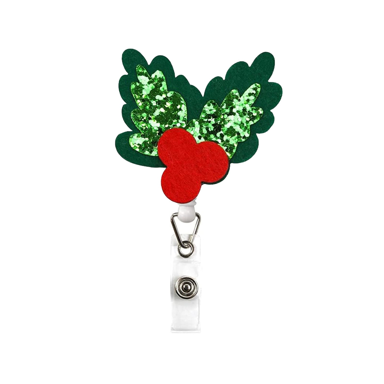 Wholesale Christmas Felt Cloth Santa Claus, Snowman Trees, Elk Badges, Scroll Extendable Keychains